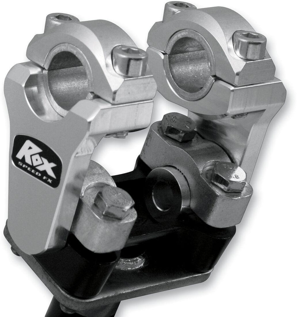 Rox Speed FX Elite Pivoting Handlebar Risers For 7/8" & 1-1/8" Handlebars For Honda CB1000C 50.8mm (2") - Chrome