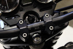 Gilles 2D.GT Handlebar Risers For Yamaha XJR 1200 1995-1998 - Black