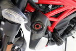 Gilles Radiator Scoops For Ducati Monster 1200 ABS 2014-2020 - Blue/Red/Silver