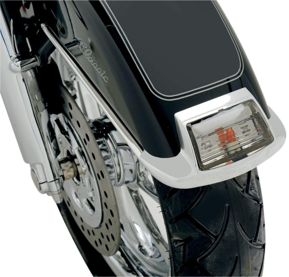 Drag Specialties Front Fender Tip Light For Harley Davidson FLHR 1450 2000-2003 - Smoke