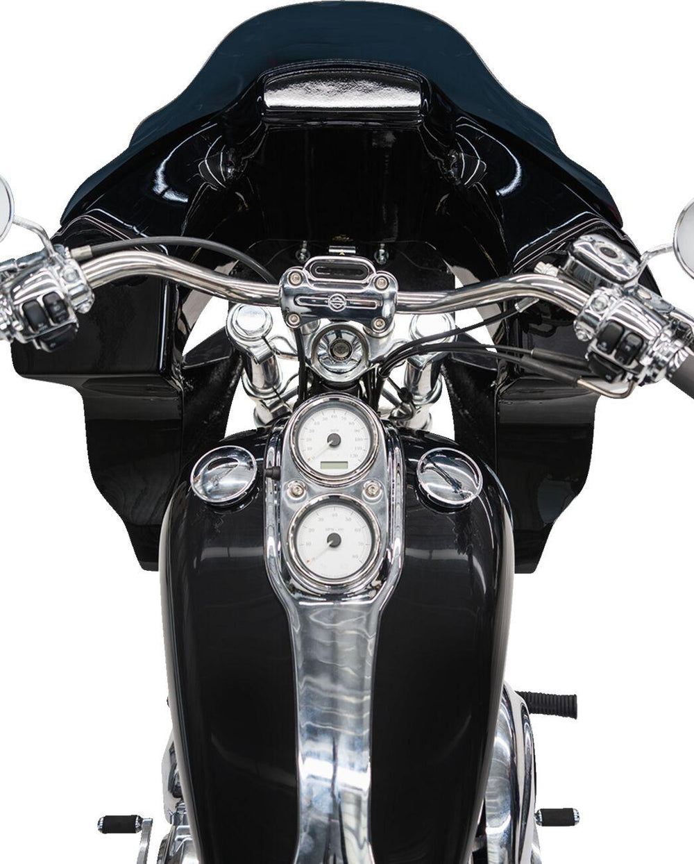 Klock Werks FXRP-Style Fairing Kit For Harley Davidson FXD 1584 2007-2010 - Black/Powder-Primed/White