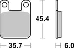 SBS SI Sintered Front Or Rear Brake Pads For Sherco 0.8 80 2003