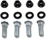 Moose Racing Wheel Stud Nut Kit For Yamaha YFM 350 2004 (US Models) Fits Front Or Rear - Black Silver