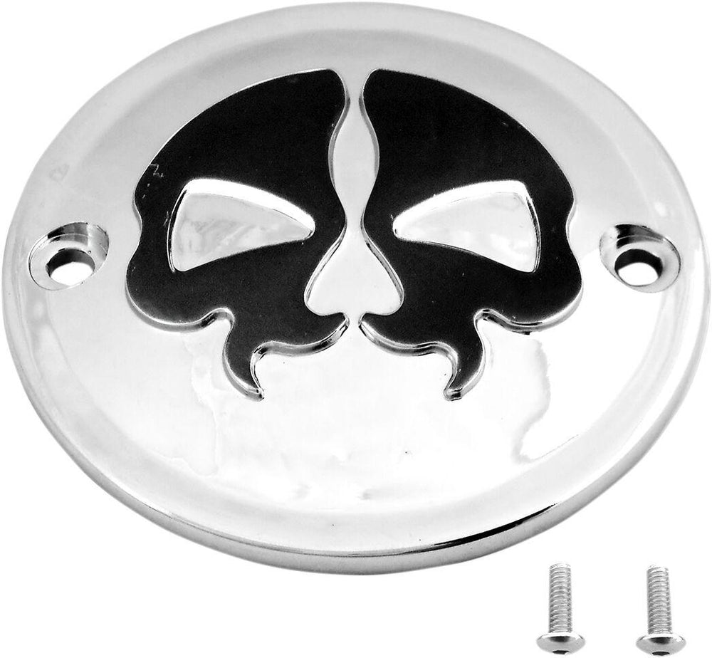 Drag Specialties Split Skull Points Cover For Harley Davidson FL 1200 1970-1977 - Chrome