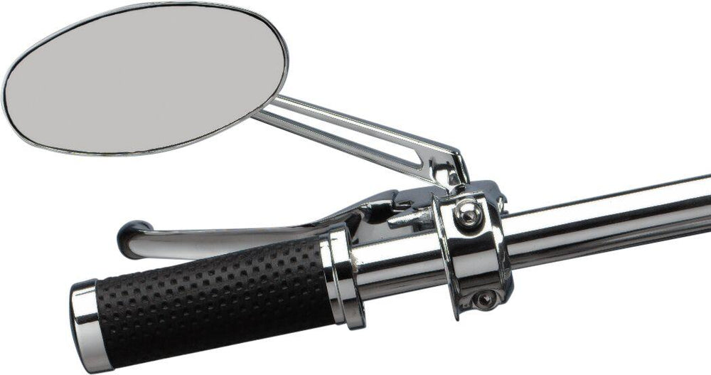 Drag Specialties Stealth II Mirror For Harley Davidson FLFBS 1868 2022 - Chrome Silver