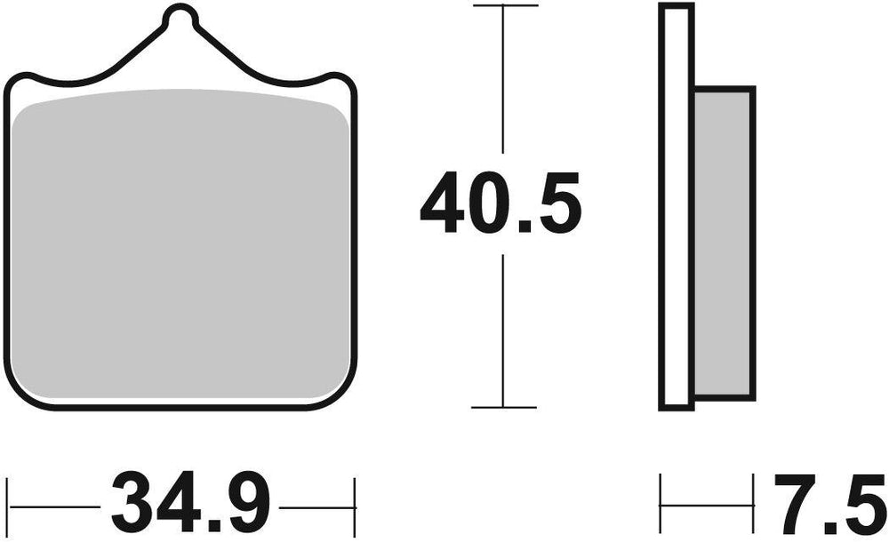 SBS HF Street Ceramic Organic Front Brake Pads For Ducati 748 R 2001-2002