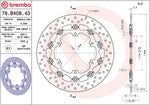 Brembo Oro Prime Line Floating Brake Disc For Yamaha XT 660 Z 2008-2013 Front