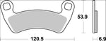 Brembo SD Prime Sintered Brake Pads For Polaris RZR XP 1000 Turbo 4X4 2021 Rear