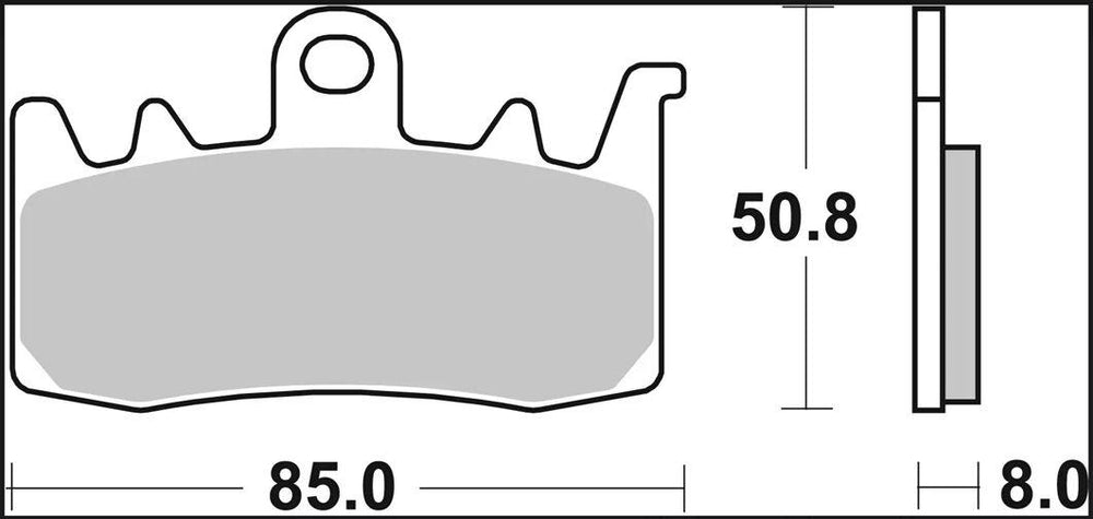 Brembo LA Prime Sintered Brake Pads For Husqvarna 701 Supermoto 2021-2024 Front