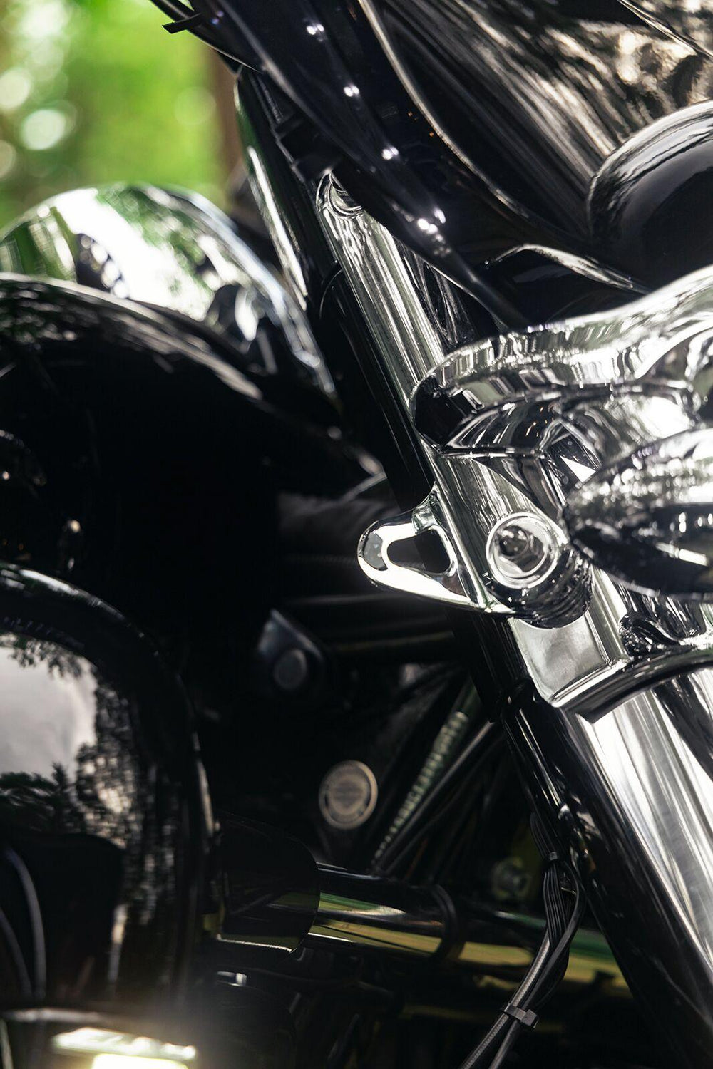 Ciro Tie Down Brackets For Harley Davidson FLH 1868 ABS 2021 Front - Chrome