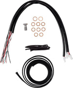 LA Choppers Handlebar Cable/Brake Hose Kit For Harley Davidson FLHRXS 1868 ABS 2024 30.5 cm - 35.5 cm (12" - 14") - Clear-Coated