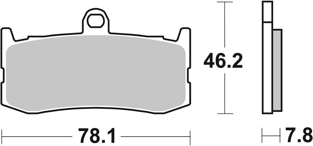 SBS RST Front Brake Pads For Triumph Daytona 675 2009-2015