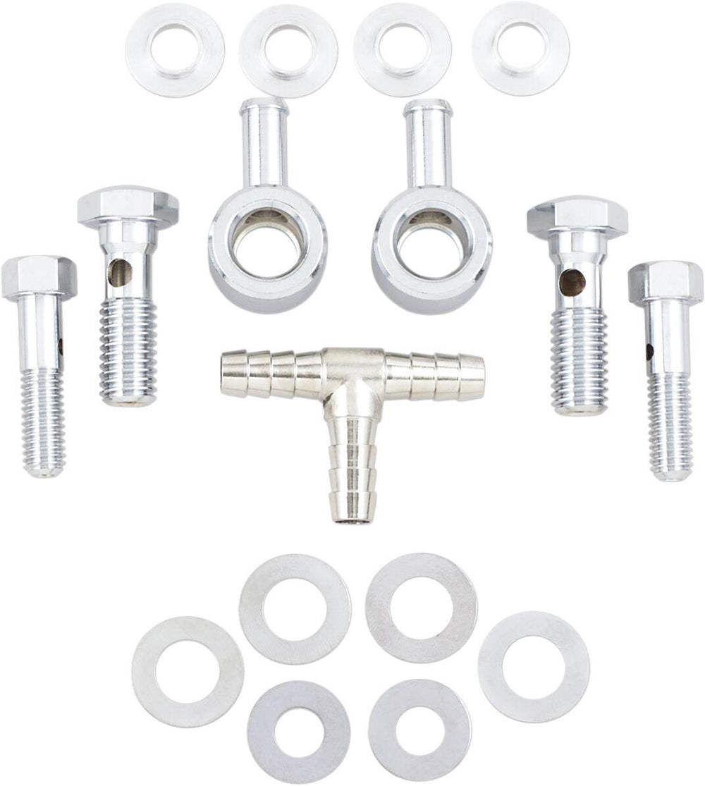 Drag Specialties Air Cleaner Breather Kit For Harley Davidson FLHR 1340 1994-1998 - Chrome