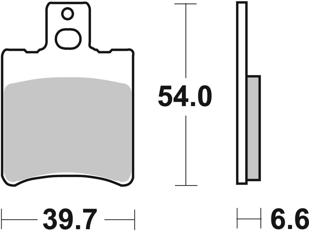 SBS Carbon Tech Organic Front Brake Pads For Aprilia Amico 50 LX 1992-1996