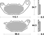 SBS DC Dual Carbon Front Brake Pads For Yamaha YZF-R25 2015-2020