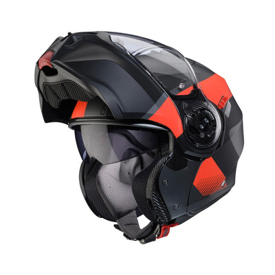 Caberg Duke Evo Indy Matt Gun Metal Red Fluo Black Helmet