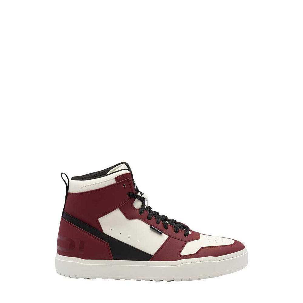 Sidi Lynx Motorcycle Ankle Boots - Black/Dark Red