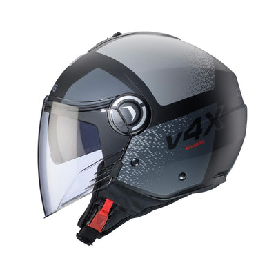 Caberg Riviera V4X Alpha Matt Black Anthracite Grey Helmet