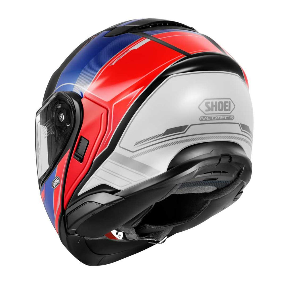 Shoei Neotec 3 Sharpen TC-10 Flip Up Motorcycle Helmet - Black/Blue/Red