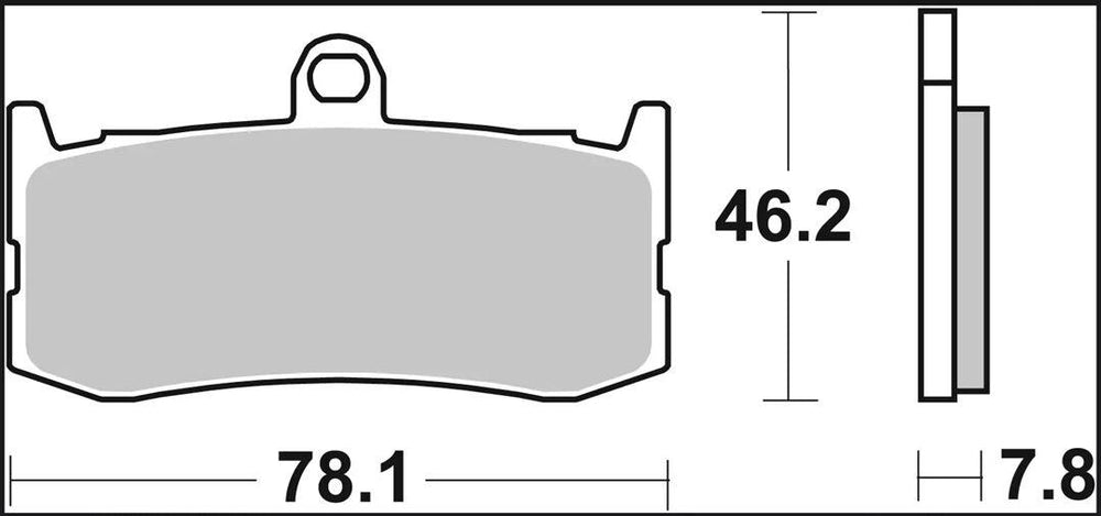 Brembo SA Prime Sintered Brake Pads For Triumph Street Triple 675 2009-2016 Front