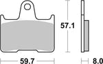 SBS HHF Street Ceramic Organic Rear Brake Pads For Harley Davidson XL 1200 C 2014-2019