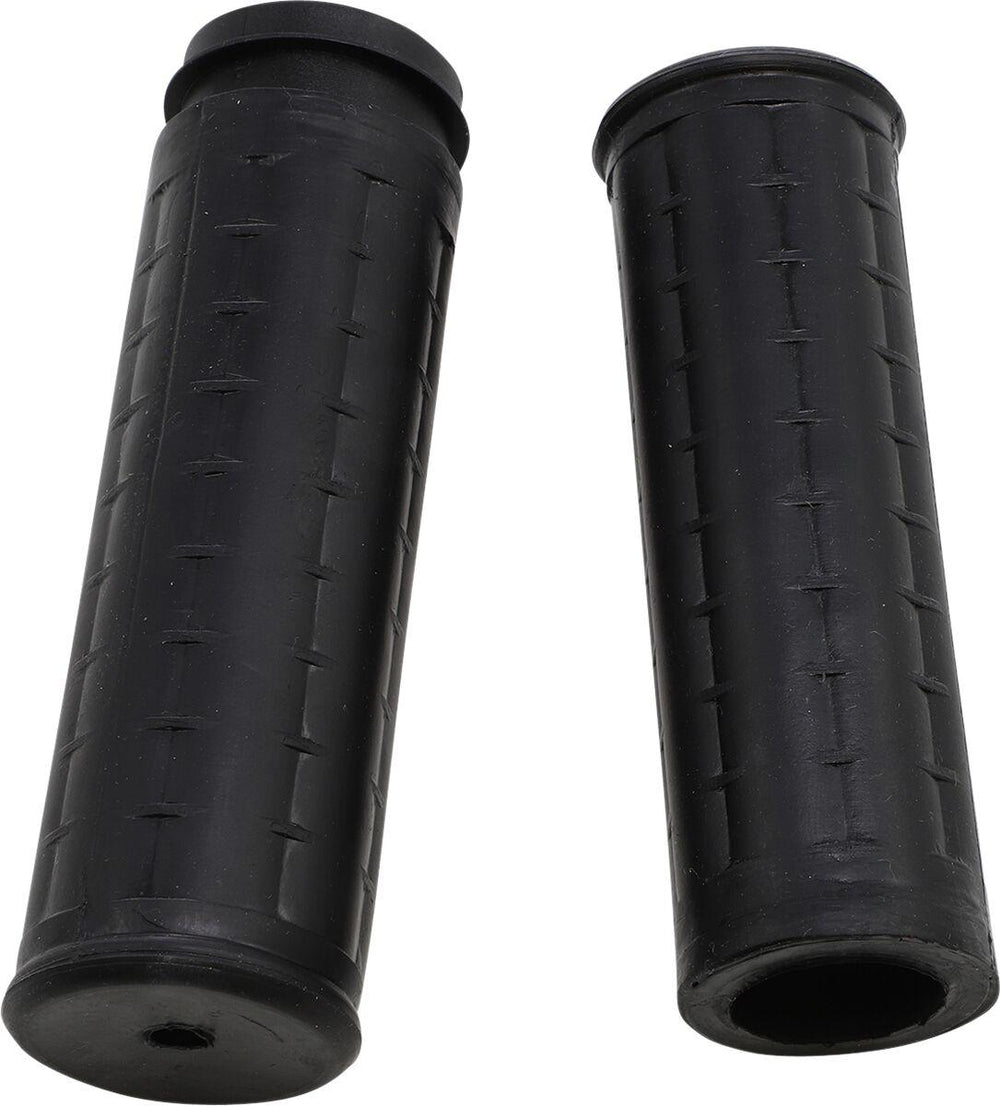 Avon Grips Old School Rubber Grips For Harley Davidson FLD 1690 2012-2013 Closed End Full Waffle - Black