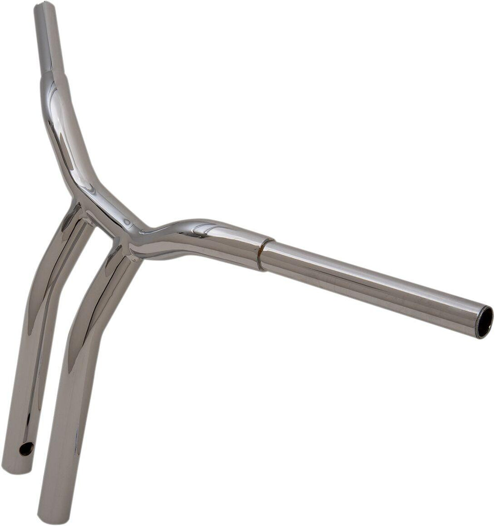 LA Choppers Kage Fighter Welded Bent-Riser Handlebar 35.5 cm (14") - Silver