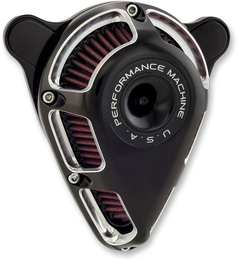 Performance Machine Jet Air Cleaner Kit For Harley Davidson FLDE 1750 2018-2020 - Contrast Cutâ¢ Silver
