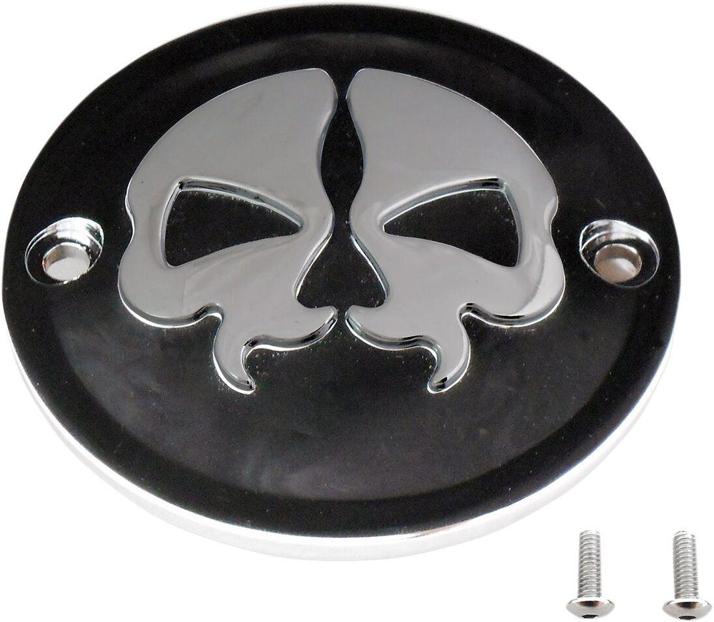 Drag Specialties Split Skull Points Cover For Harley Davidson FL 1200 1970-1977 - Black