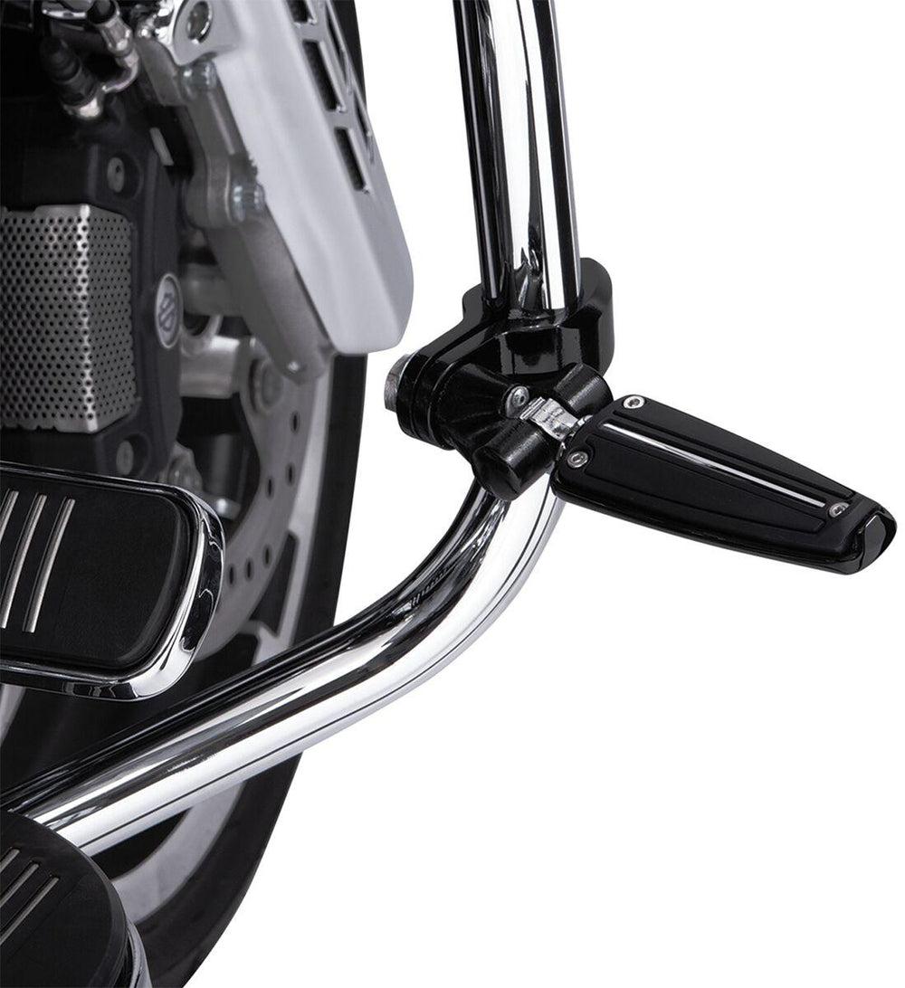 Ciro Standard Engine Guard Highway Peg Hingeless Mounting Clamp Kit - Black