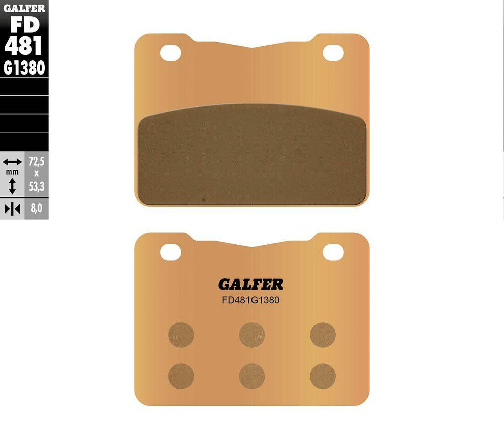 Galfer HH Sintered Scooter Brake Pads For Sym ADX 300 ABS 2024-2025 - Front