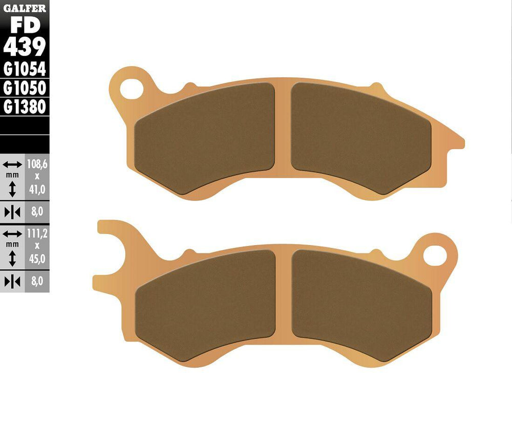 Galfer HH Sintered Scooter Brake Pads For Kymco Agility 125 CBS 2021-2024 - Front