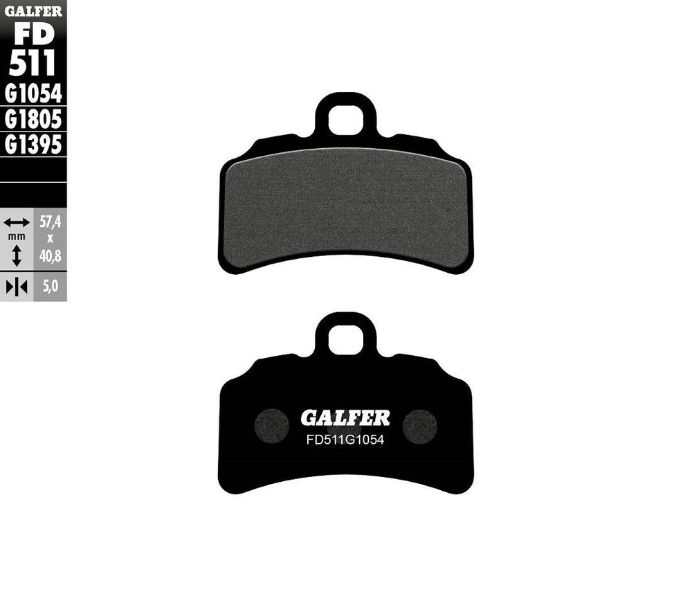 Galfer Semi Metallic Brake Pads For Beta EVO 125 2017-2024 - Front
