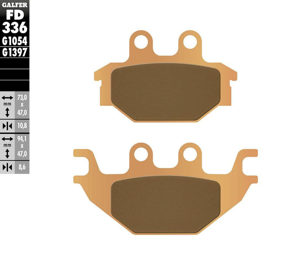 Galfer HH Sintered ATV Brake Pads For Can Am DS 250 2X4 2007-2024 - Front