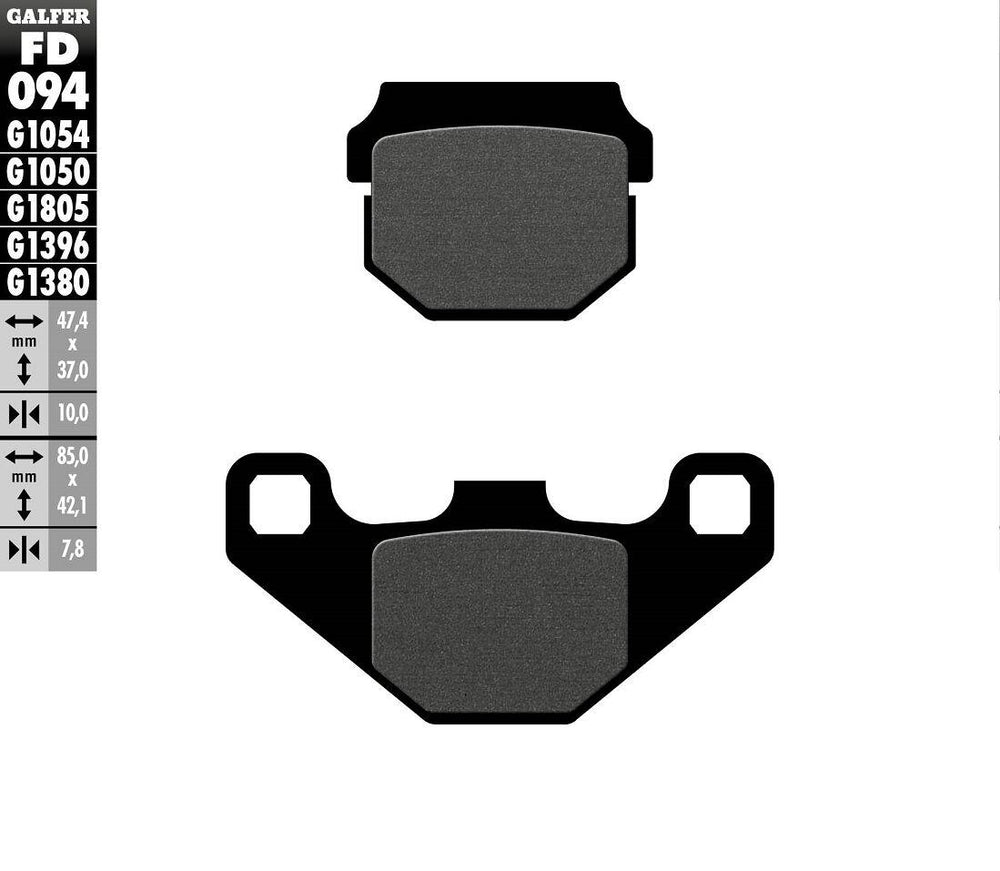 Galfer Semi Metallic Brake Pads For Suzuki AH 100 1995-1996 - Front