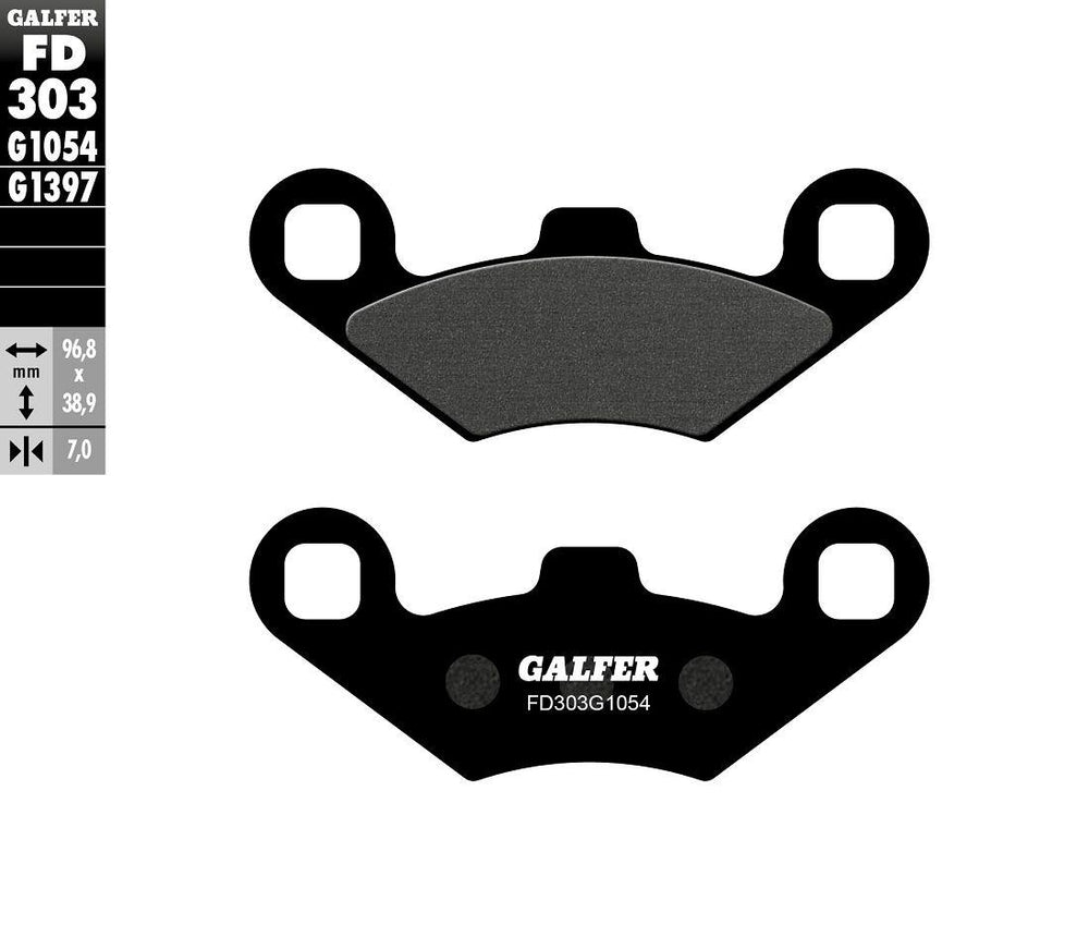 Galfer Semi Metallic Brake Pads For Polaris Big Boss 250 4X6 1989-1992 - Front