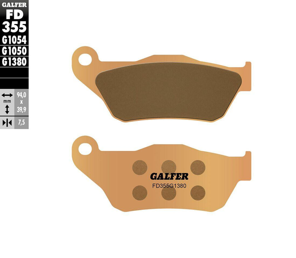 Galfer HH Sintered Scooter Brake Pads For MBK CityLiner 125 2009-2013 - Front