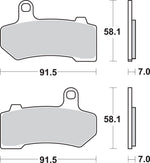 SBS Sintered Metal Front Or Rear Brake Pads For Harley Davidson FLHR 1584 2008