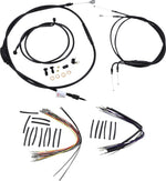 Burly Cable Line Kit for Ape Hanger Handlebars For Harley Davidson FLST 1450 40.5cm (16") - Black