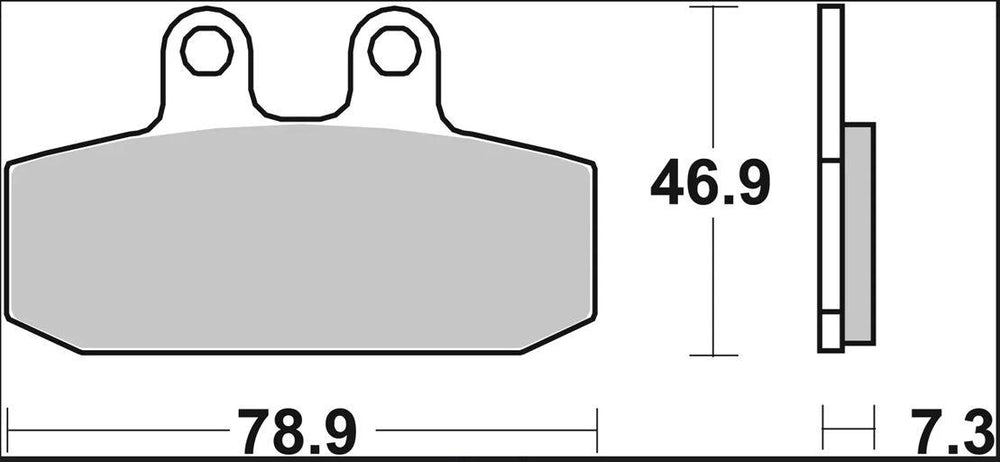 Brembo CC Prime Carbon Ceramic Brake Pads For Honda CB1000R 2008-2016 Rear
