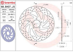 Brembo Oro Prime Line Fixed Brake Disc For Piaggio X10 125 I.E. 2012-2016 Front