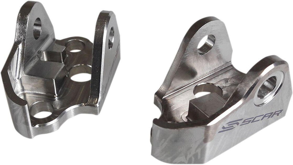 Scar Foot Pegs Mount Bracket For Fantic XXF 250 2022-2023 - Titanium