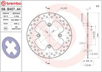 Brembo Oro Prime Line Fixed Brake Disc For Triumph America 865 2007 Rear
