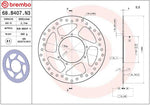 Brembo Oro Prime Line Fixed Brake Disc For Honda CRF250R 2015-2023 Front
