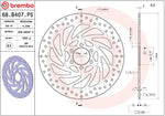 Brembo Oro Prime Line Fixed Brake Disc For KTM Duke 125 ABS 2013-2016 Front