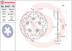 Brembo Oro Prime Line Fixed Brake Disc For Kymco LIKE 125 2010-2016 Front