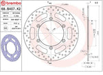 Brembo Oro Prime Line Fixed Brake Disc For Triumph Bonneville 800 2001-2006 Front