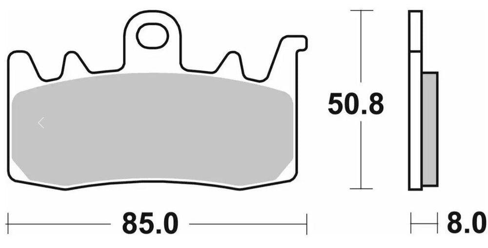 SBS HS Street Excel Sintered Front Brake Pads For Indian FTR 1200 ABS 2019-2023