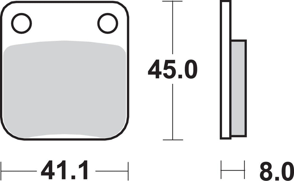 SBS HF Street Ceramic Organic Front Brake Pads For Daelim Altino 100 1999-2003