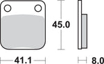 SBS HF Street Ceramic Organic Front Brake Pads For Daelim Altino 100 1999-2003